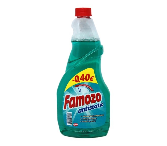 FAMOZO glass cleaner refill 750ml – Antistatic (€0.40 LESS)