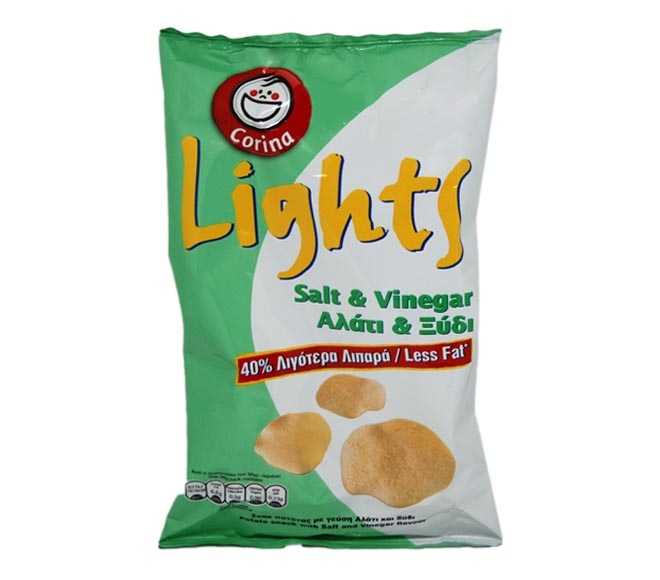 CORINA Lights salt & vinegar chips 36g