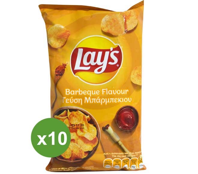 LAYS 10-pack barbeque 45g