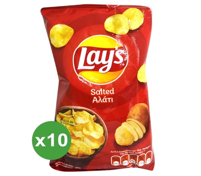 LAYS 10-pack salted 45g