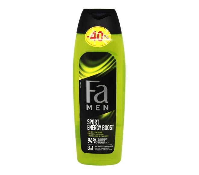 FA Men shower & bath 750ml – Sport Energy Boost (40% OFF)