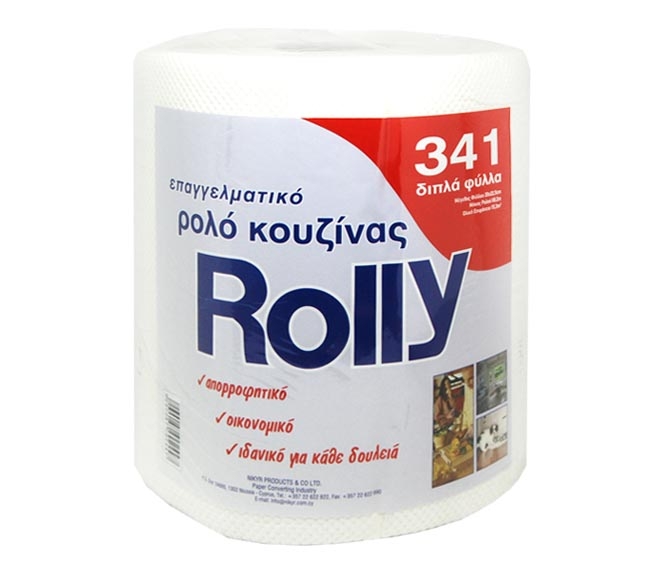 ROLLY kitchen paper towels 341 sheets x 2ply