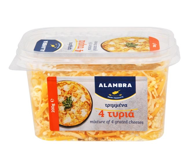shredded cheese ALAMBRA 200g – mixture of 4 cheeses