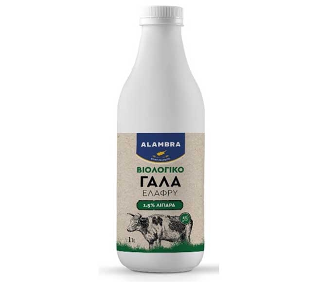 ALAMBRA milk organic 1.5% fat 1L