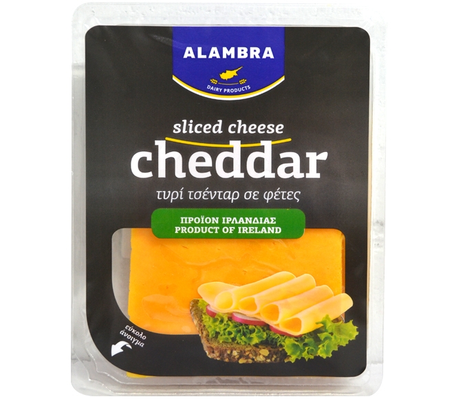 cheese ALAMBRA cheddar hard in slices 180g