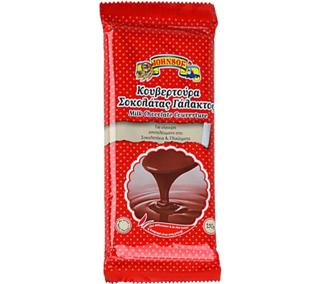 JOHNSOF couverture 150g – milk chocolate