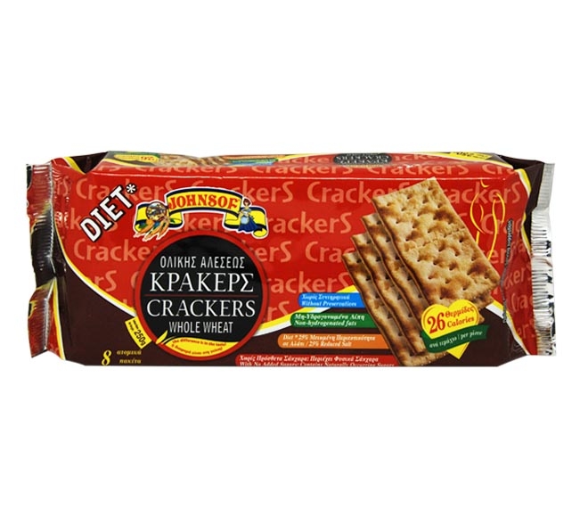 JOHNSOF crackers whole wheat 250g – Diet