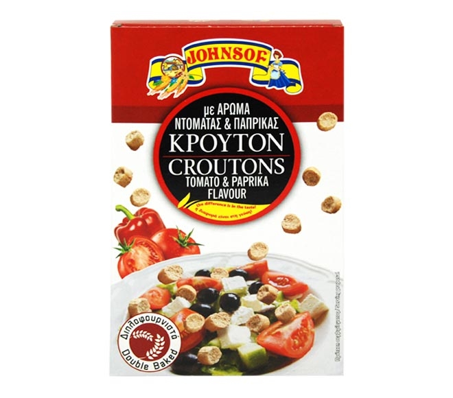 JOHNSOF Double Baked croutons with tomato & paprika flavour 100g