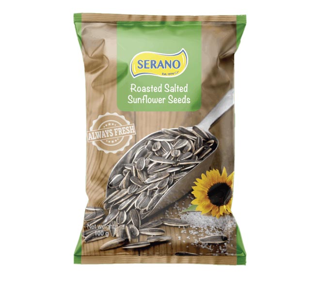 SERANO Roasted salted sunflower seeds 100g
