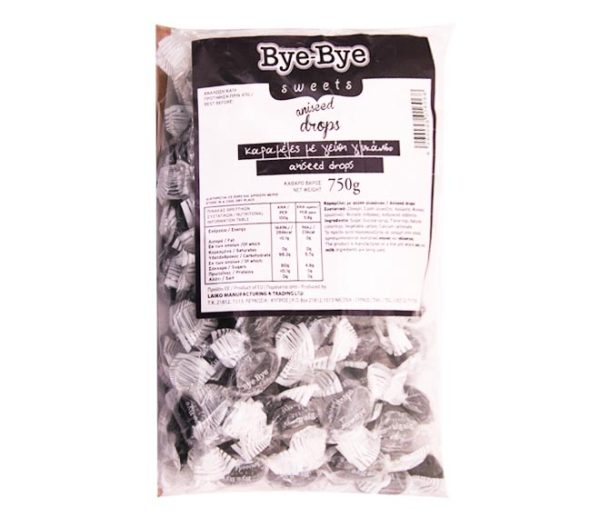 sweets BYE-BYE aniseed drops 750g