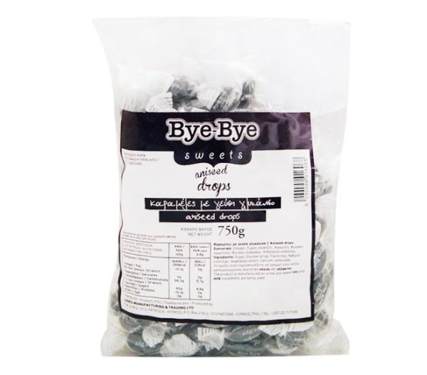 sweets BYE-BYE aniseed drops 750g