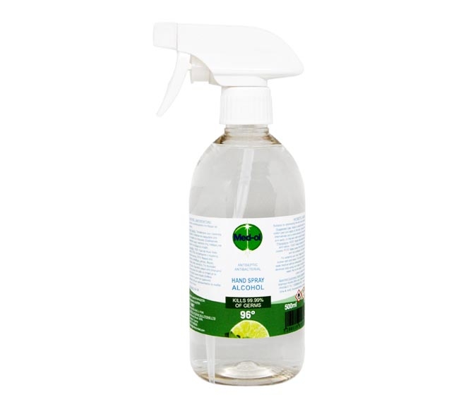 MED-OL antibacterial hand spray alcohol 96% 500ml