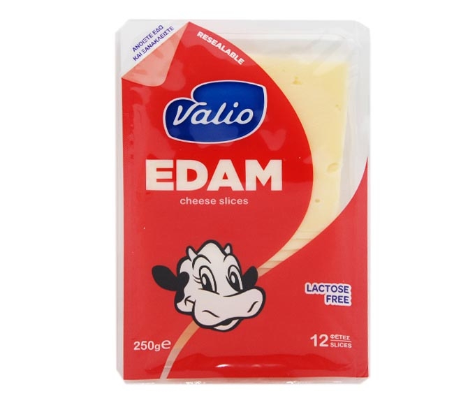 cheese VALIO Edam 12 slices 250g – lactose free