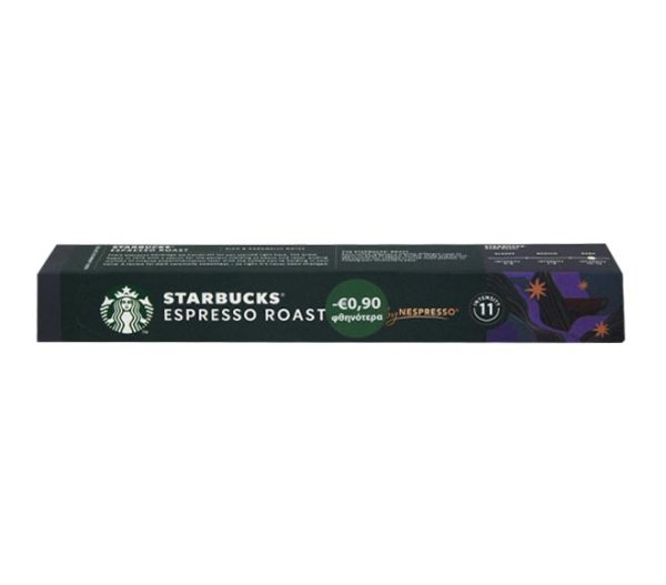 STARBUCKS espresso roast 57g (10 caps - intensity 11) €0.90 LESS