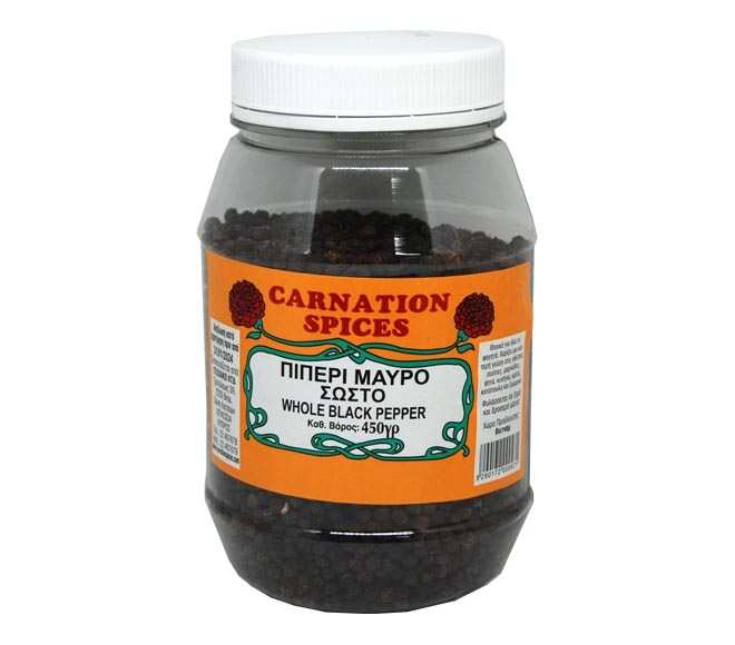 CARNATION SPICES pepper black whole 450g