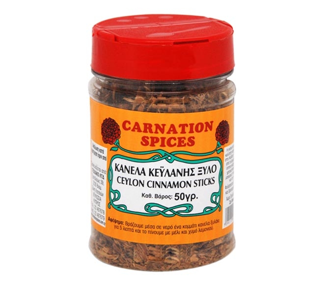 CARNATION SPICES ceylon cinnamon sticks (crushed) 50g