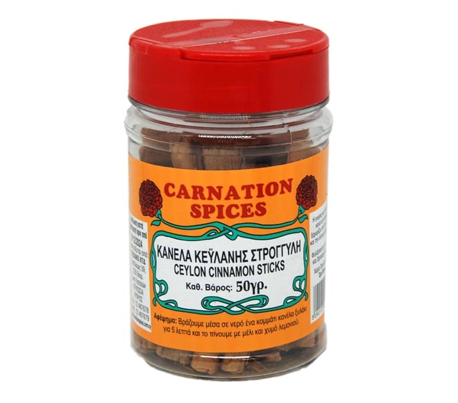 CARNATION SPICES ceylon cinamon sticks 50g