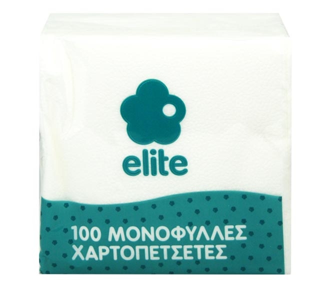 ELITE napkins 1ply 100pcs 28cm x 28cm