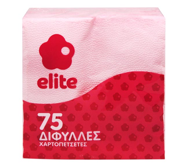 ELITE napkins 2ply 75pcs 33cm x 33cm – Pink