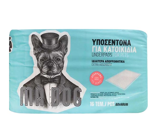 MR DOG underpads for pets extra absorbent (60 x 60cm) 16pcs