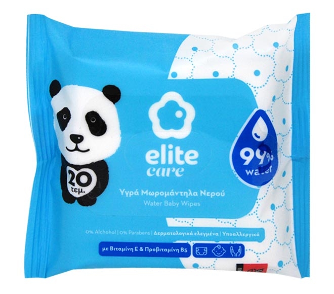 ELITE care baby wipes with water 20pcs
