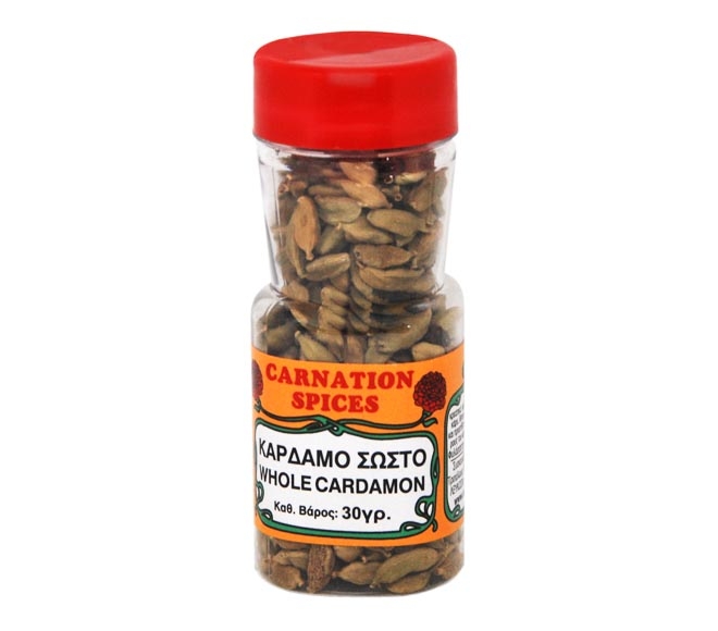 CARNATION SPICES jar whole cardamon 30g