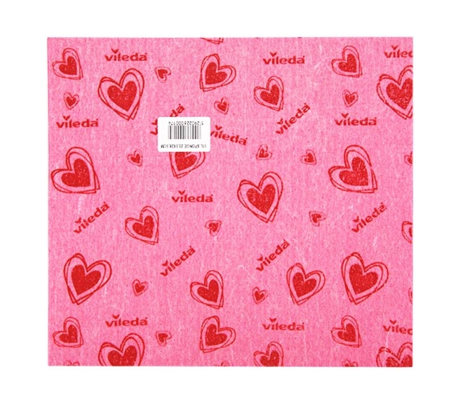 sponges towel VILEDA 23.5cm x 26.5cm – Pink