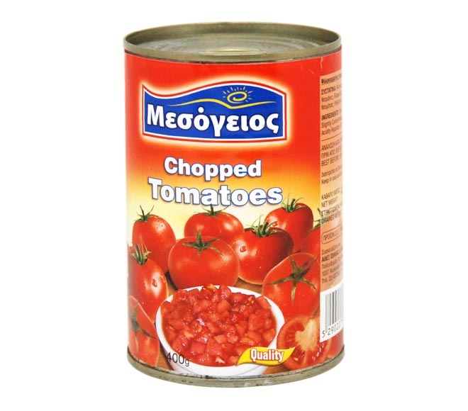 MESOGIOS chopped tomatoes 400g