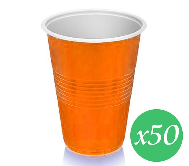 water cups PIP orange 200cc x 50pcs