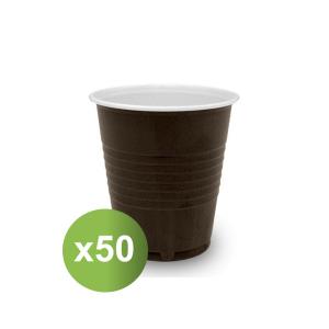 coffee cups PIP brown 85cc x 50pcs