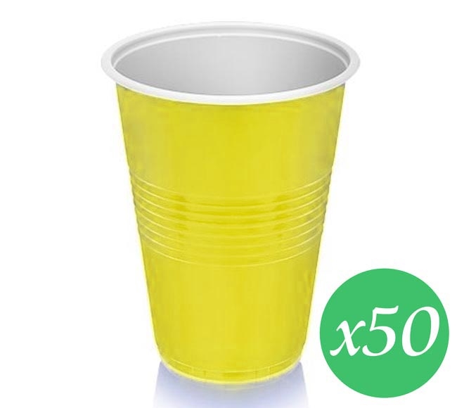 water cups PIP yellow 200cc x 50pcs