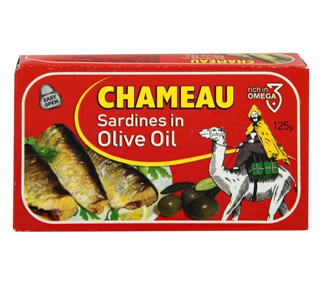 CHAMEAU sardines in olive oil 125g