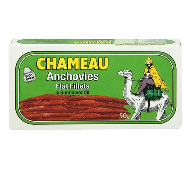 CHAMEAU anchovies flat fillets 50g