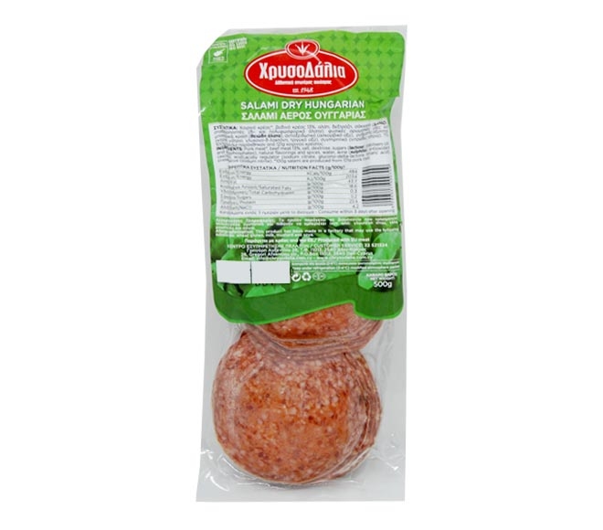 CHRYSODALIA salami dry hungarian slices 500g