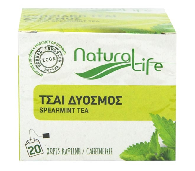 tea NATURAL LIFE (20pcs) 26g – Spearmint (100% natural herbs caffeine free)