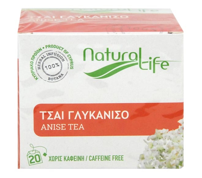 tea NATURAL LIFE (20pcs) 26g – Anise (100% natural herbs caffeine free)