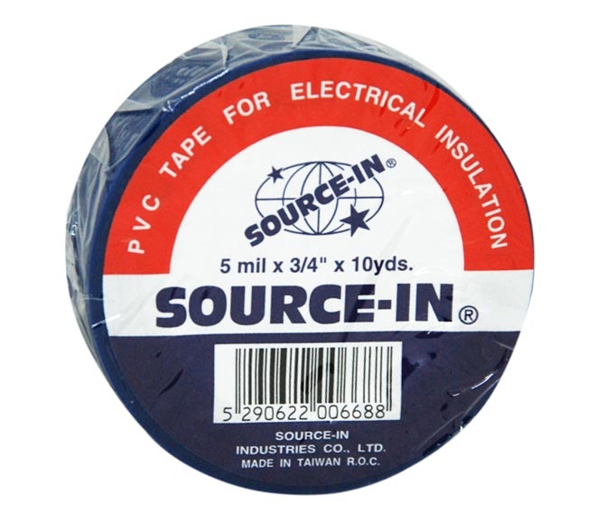 SOURCE-IN PVC insulation tape blue 5m x 3/4inch
