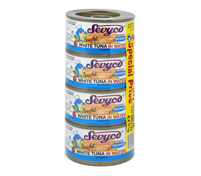 SEVYCO white tuna in water 4x95g