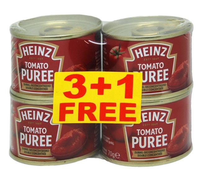 HEINZ tomato paste 70g (3+1 FREE)
