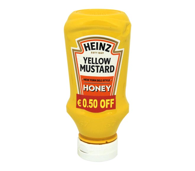 mustard HEINZ yellow with honey 240g (€0.50 OFF)