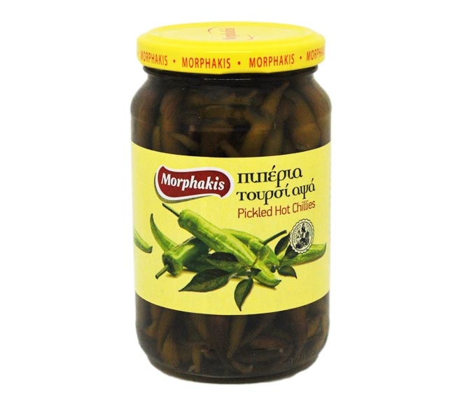 MORPHAKIS pickled hot chillies 350g