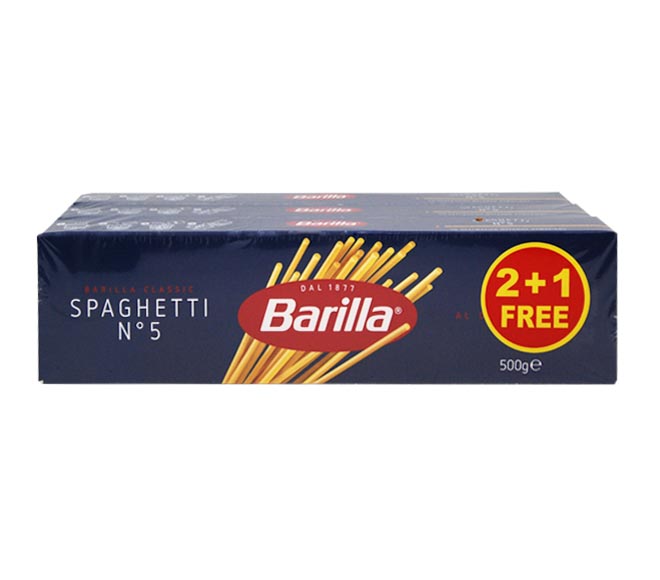 BARILLA spaghetti 500g n.5 (2+1 FREE)