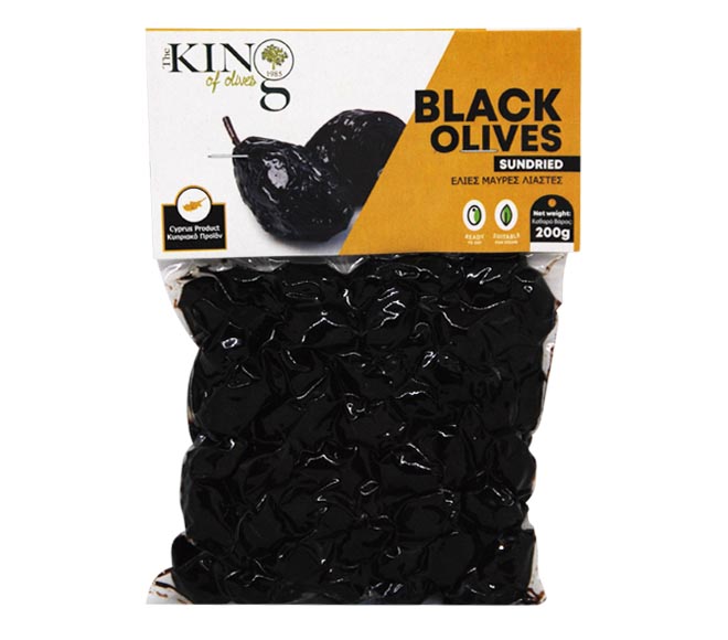 KING OF OLIVES black olives (fournistes) 200g