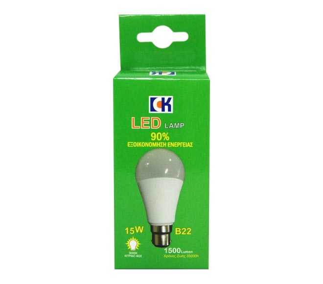 CK LED globe light bulb 15w (B22) – Warm White