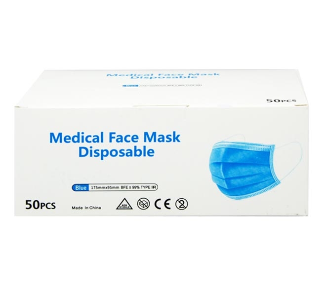 Disposable face mask 3 layers x 50pcs