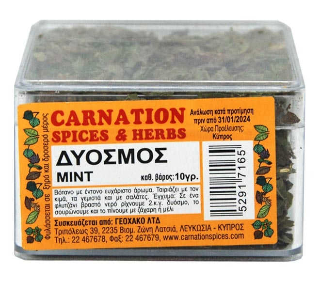 herbal tea CARNATION HERBS box mint 10g