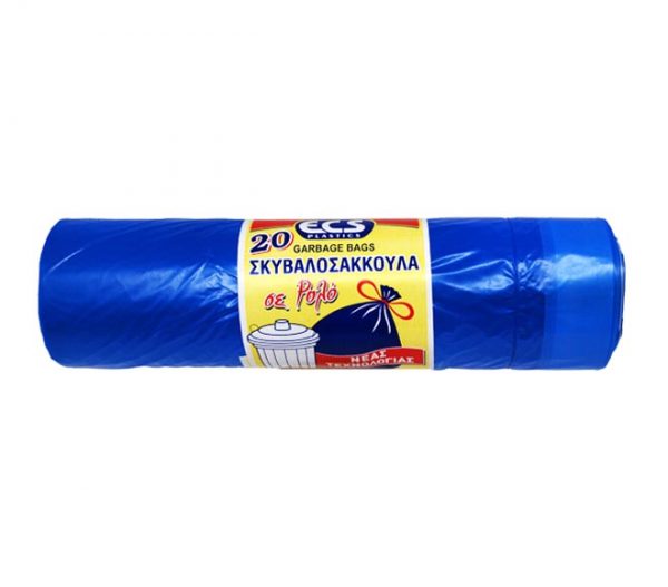 ECS garbage bags blue 75cm x 80cm x 20pcs