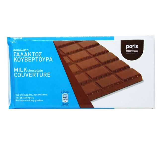 PARIS couverture 450g – milk chocolate