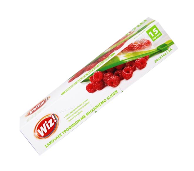 food bags WIZ with slider (24cm x 31cm) x 15pcs