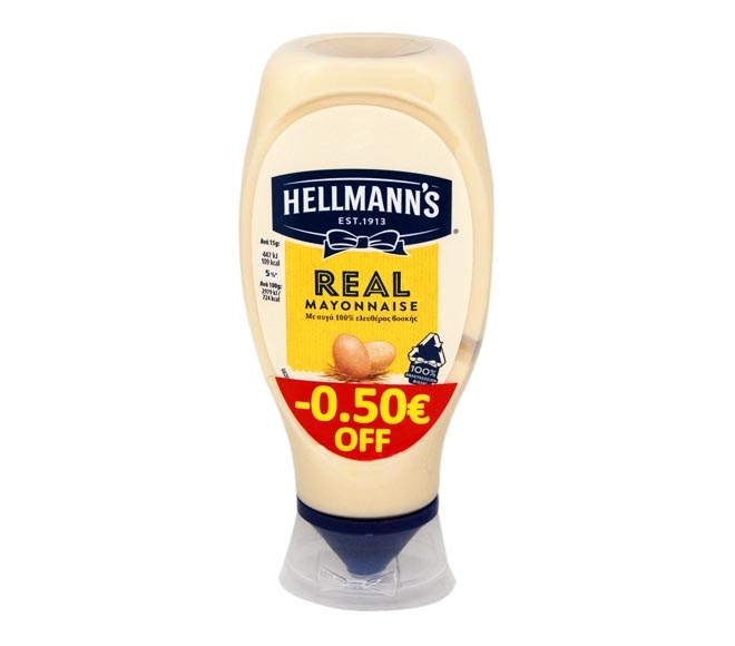 mayonnaise HELLMANNS real 404g (€0.50 OFF)